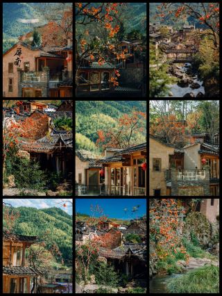 I was healed by the autumn colors of this traditional Chinese village during the Pingnan persimmon season!