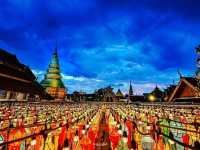 "เทศกาลโคมแสนดวง" วัดพระธาตุหริภุญชัย จ.ลำพูน 🏮