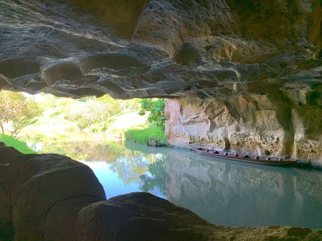 宜蘭冬山河親水公園的神秘景點｜神秘河道，洞窟造景必拍✨