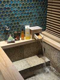 In room onsen at Hotel Indigo Hakone Gora