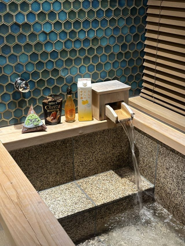 In room onsen at Hotel Indigo Hakone Gora