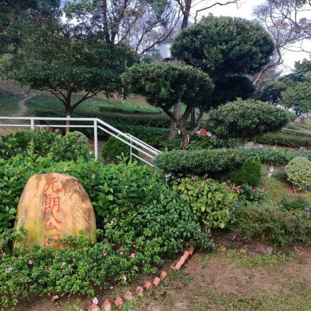 晨運緩跑~心曠神怡~花悅滿城~元朗公園