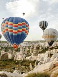 Incredible sunrise in Cappadocia