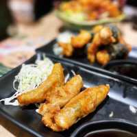 圍方商場有手打烏冬食