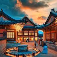 Beautiful Night View of Gyeongbukgung Palace 