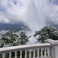 Temple on mountain hill