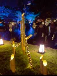 有名ホテルの庭園で絶景体験☺️✨高輪廿六夜✨竹あかり