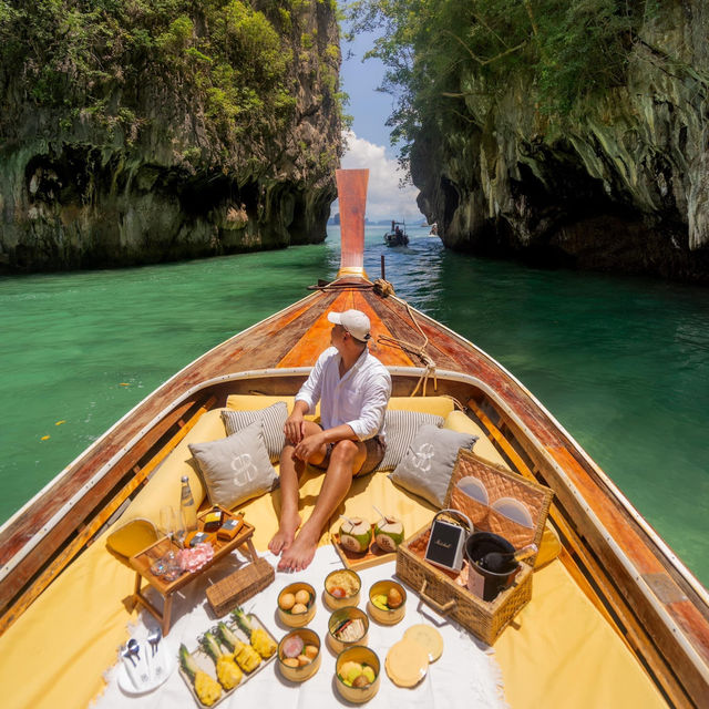 ล่องเรือหางยาวเที่ยวทะเลกระบี่