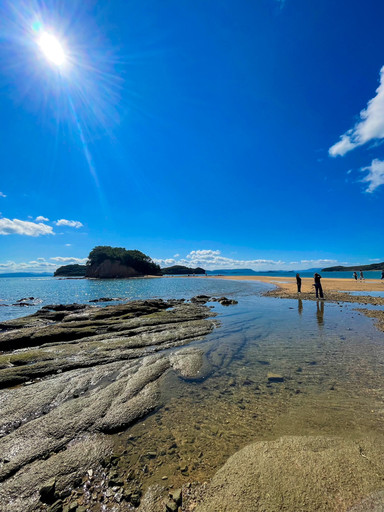 香川】塩が引いた時だけ現れる✨幻の小豆島のエンジェルロード | Trip