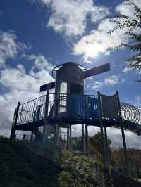 【佐久市】心躍る！宇宙船のような遊具がある広々公園🪐