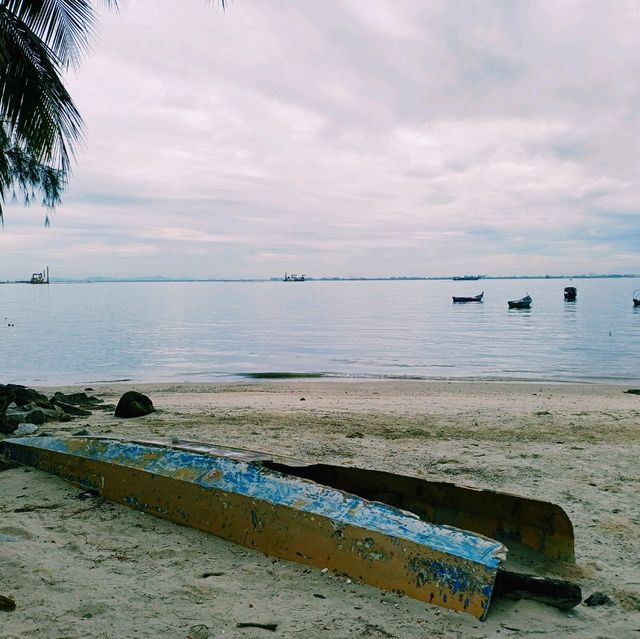 馬來西亞檳城喬治城絕美海濱沙灘🏖️景點:Viewing area，適合打卡拍照📸