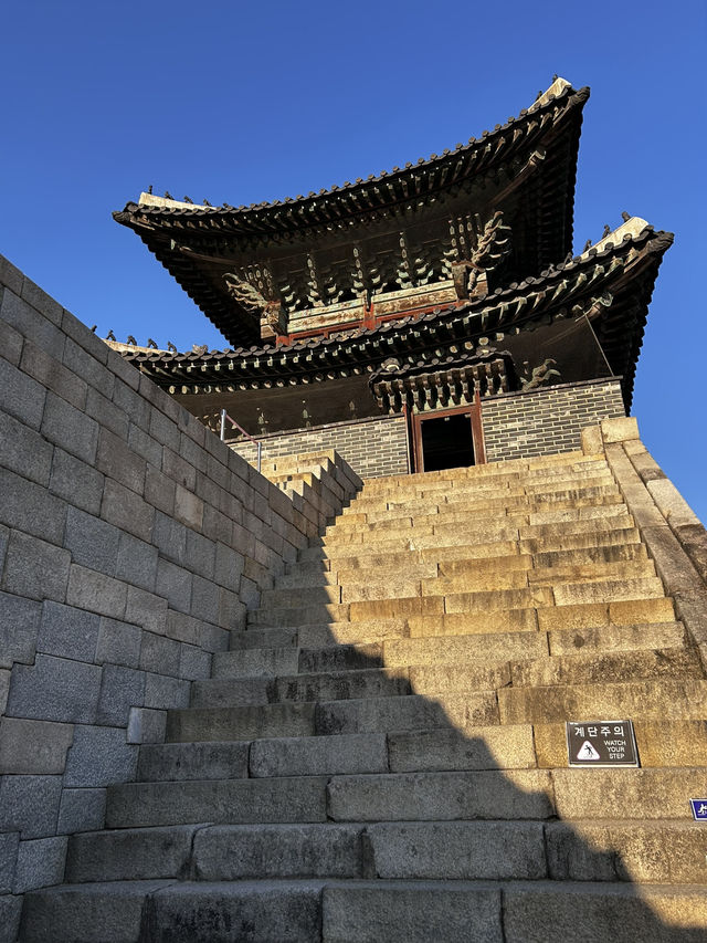조선 정조의 효심이 담긴 화려한 2층 누각과 웅장한 구조 수원화성 장안문🇰🇷