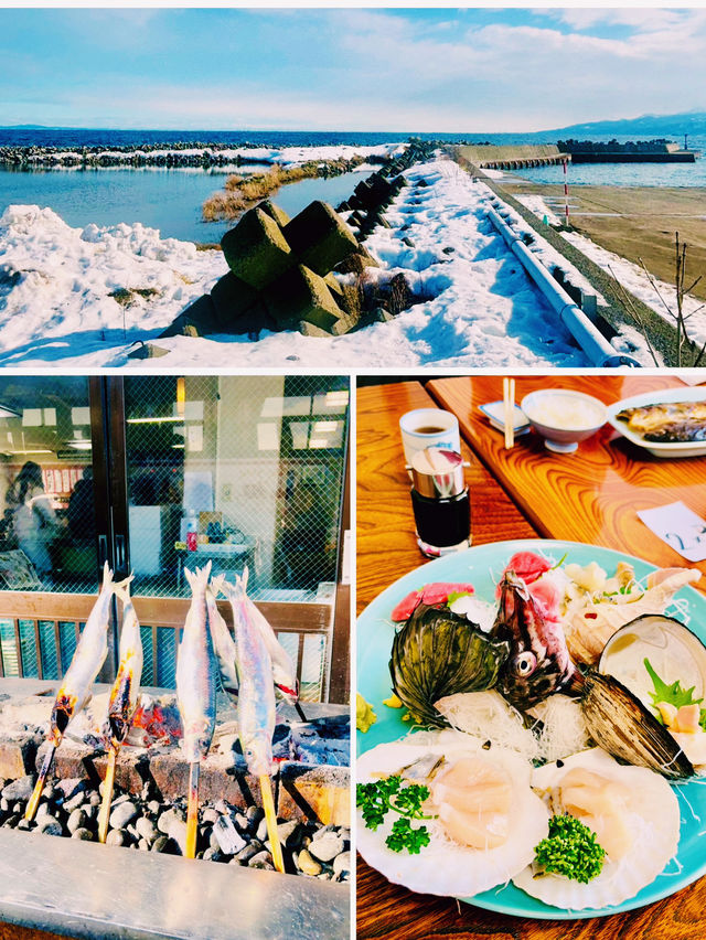 【北海道】小樽青塚食堂：祝津海岸美景，地道燒魚料理