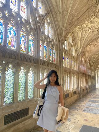 Spring at Gloucester Cathedral: Hogwarts Vibes & Floral Views