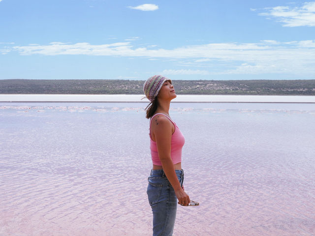 ピンクの湖　ハットラグーン　西オーストラリア🇦🇺