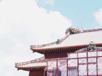ปราสาทชูริ สีแดง okinawa
