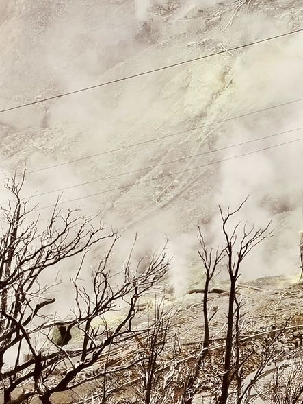 🌋「冒著煙霧的火山谷，探索地熱的神秘力量。」