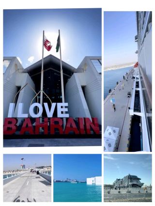 #cruiseholiday
🚢🏝️ Cruising to Bahrain – Pearl of the Gulf

✨ Gateway to Arabian Wonders
Sailing into Bahrain 🇧🇭 is like entering a world where modern skyscrapers 🌆 meet ancient forts 🏰. The island nation offers a perfect mix of history, culture, and leisure along the sparkling Arabian Gulf 🌊.

🛳️ Cruise Highlights

Bahrain Bay & Skyline Views 🌇 – admire modern architecture from the water.

Al Fateh Grand Mosque 🕌 – one of the largest mosques in the world, a cultural gem.

Bahrain Fort (Qal’at al-Bahrain) 🏰 – UNESCO World Heritage site with ancient ruins.

Traditional Souks 🛍️ – explore Gold Souk and Manama Souq for local crafts and spices.

Corniche & Waterfront 🌴 – scenic walks and sunset views along the bay.


🍽️ Food & Dining
Savor Bahraini cuisine 🍲, from fresh seafood 🐟 to traditional dishes like Machboos and Halwa 🍬, either onboard or at local restaurants.

📸 Best Photo Spots
Capture the golden sunset 🌅 over the Gulf, historic forts 🏰, and bustling souks 🛍️ for memorable travel snapshots.

⭐ Rating: 4.7/5 🌟
A Bahrain cruise is a blend of relaxation, exploration, and cultural discovery, ideal for couples, families, and solo travelers.

#BahrainCruise #TravelBahrain #ArabianGulfAdventure #TravelWithSurmaiDuniya #BahrainBay #BahrainFort #AlFatehMosque #ExploreBahrain #CruiseTravel #MiddleEastAdventure #WanderlustBahrain #BahrainSouks #HistoricBahrain