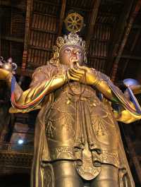 Migjid Janraisig Sum - Big Copper Statue