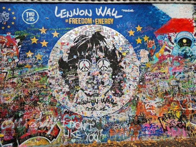 Colorful Vibes at Prague’s Iconic Lennon Wall 🎨✨ Colorful Vibes at Prague’s Iconic Lennon Wall 🎨✨
