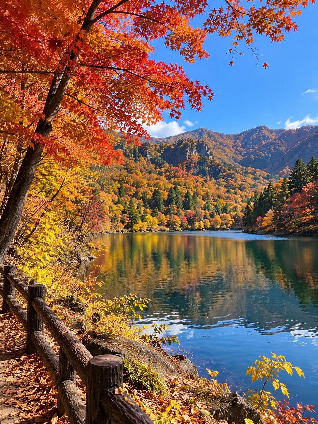 🍁🇯🇵 Hokkaido, Japan's autumn foliage — a breathtaking autumn that you'll want to experience for yourself.