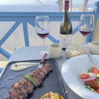 Roka Oia Santorini 💙🍷