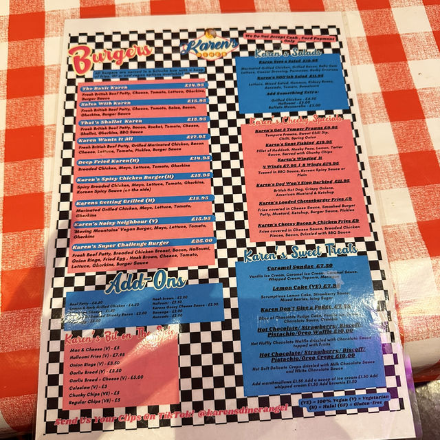 Karen’s diner is not for the faint hearted!