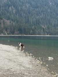Soak in the cold refreshing lake 