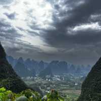 Moon hill in Yangshuo, Guilin 