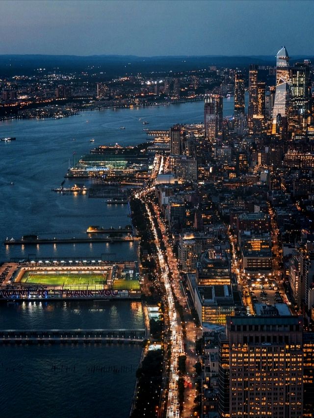 Overlooking New York.