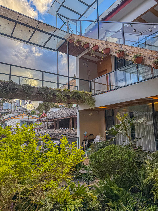 我住進了丽江這家民宿的花園裡