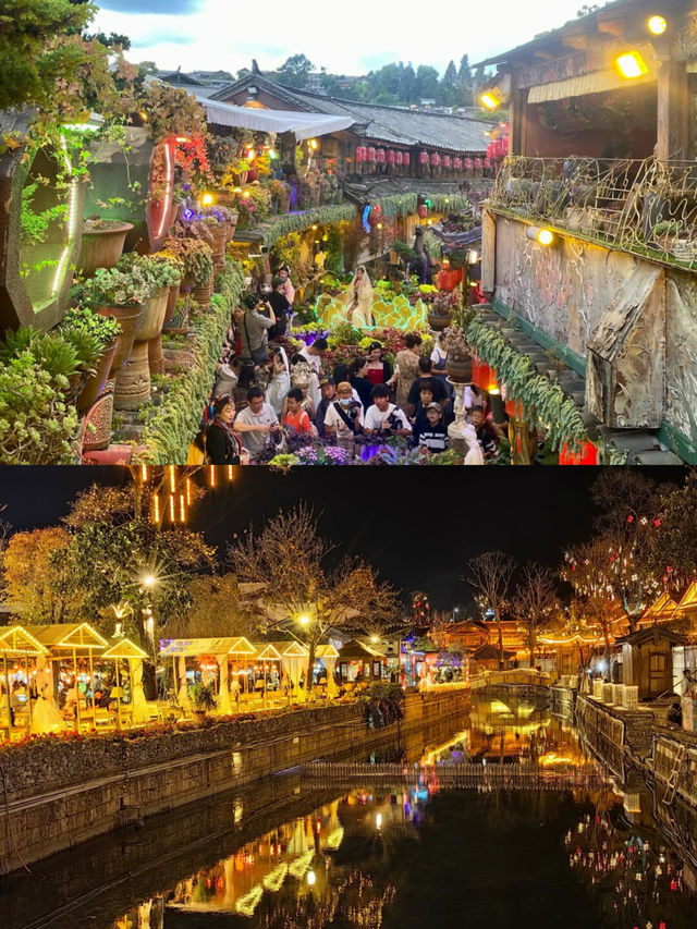 麗江古城，鮮花的海洋，感受人間浪漫