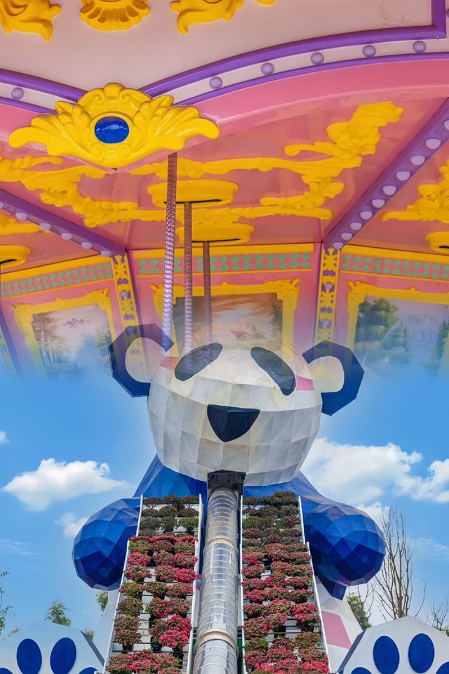 川南也有熊猫樂園啦‖油菜花小火車～