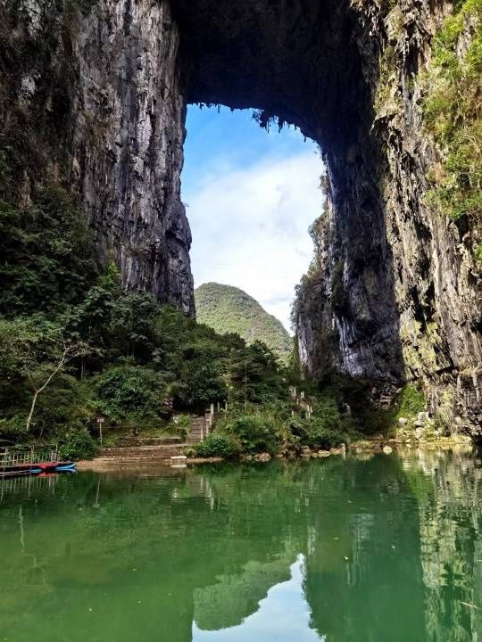廣西羅城天門山，一個世外桃源的地方，山上藏著一個神奇的溶洞