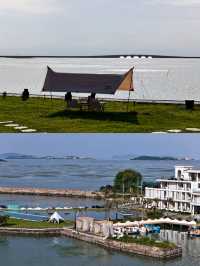 在蘇州真的是一線湖景民宿噢！！