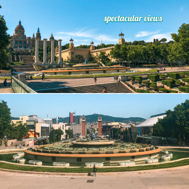 Beautiful Scenery Outside National Museum of Art in Barcelona 🇪🇸