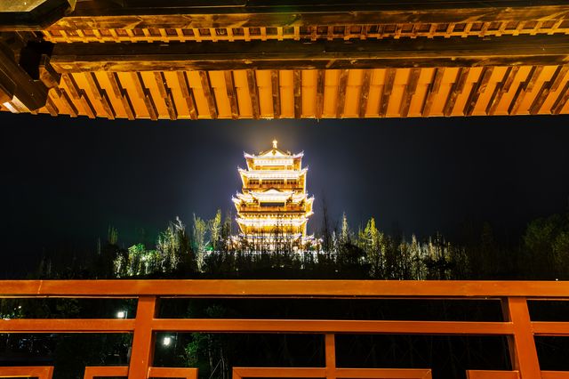 東融山莊酒店夜景