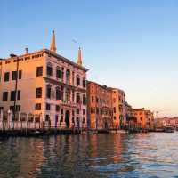 Gondola rides in Venice Italy 