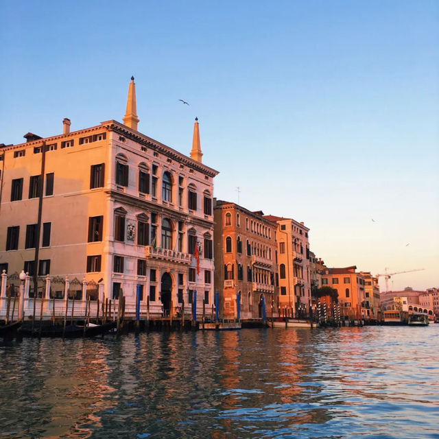 Gondola rides in Venice Italy 