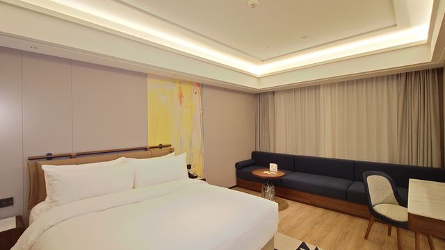 新開業的上海張江voco酒店還挺有設計感的。