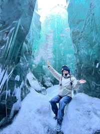Glacier Adventure Blue Iceland Cave Check-in ❤️