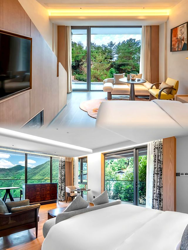 安吉這家山居酒店太好住了!溫泉、樹屋、日落全都有