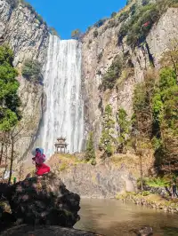 每週一山百丈漈帶娃闖進瀑布的武俠世界