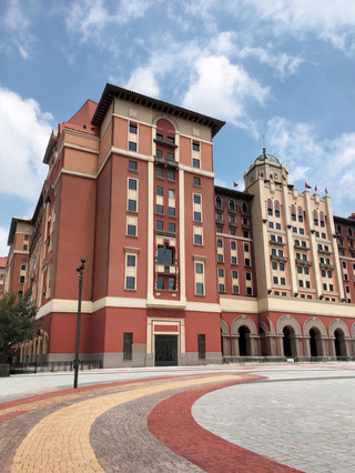 Staying at a hotel next to the theme park in Beijing was mind-blowing