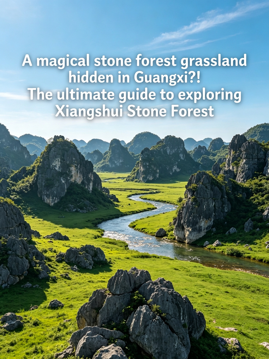 Guangxi actually hides a magical stone forest and grassland! The ultimate guide to off-the-beaten-path travel at Xiangshui Stone Forest