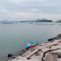 冬天海面，美好的一道風景！