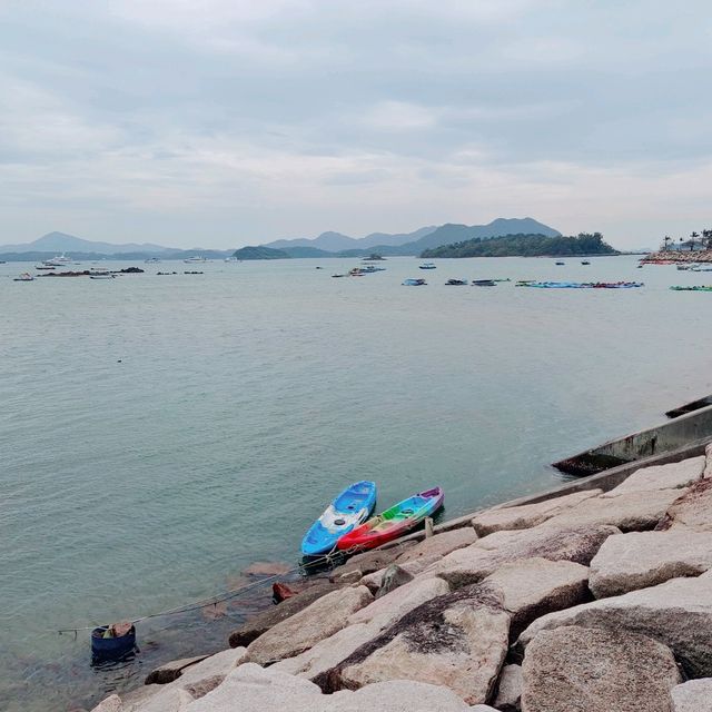 冬天海面，美好的一道風景！