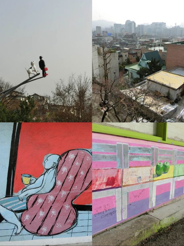 街全体が写真映えスポットになっている壁画村😍🎨💖【韓国】