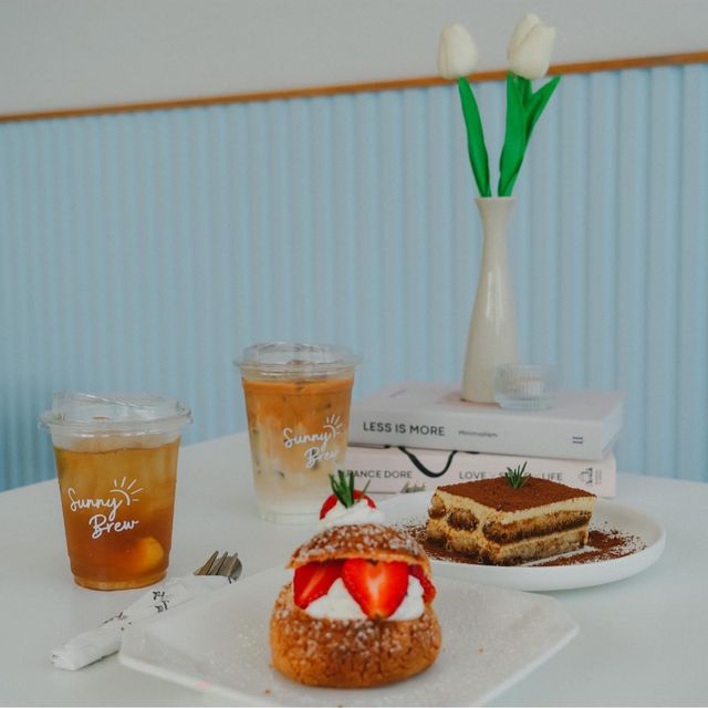  Sunny Brew cafe x Pattaya  คาเฟ่ริมทางสไตล์เกาหลี