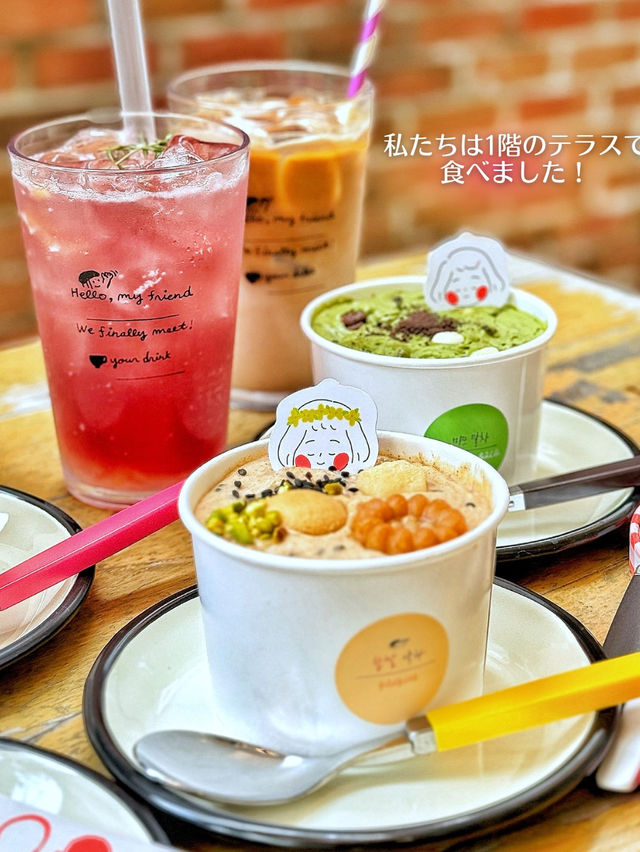 【韓国旅行】延南洞💓早く行かないと売り切れる⁉️可愛い一軒家で可愛いプリン🍮